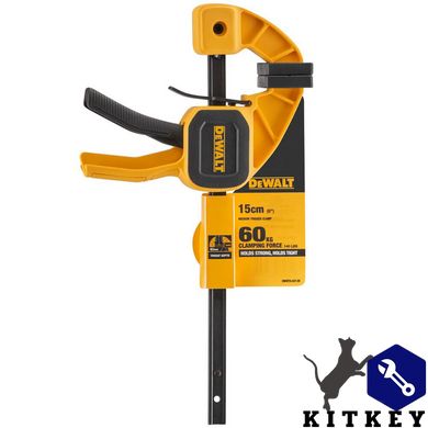 Струбцина М триггерная с максимальным усилием сжатия 63 кг DeWALT DWHT0-83139