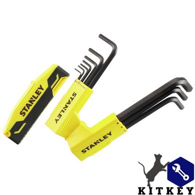 Набір з деcяти шестигранних метричних ключів HEX GRIP STANLEY 0-89-904