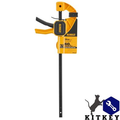 Струбцина М триггерна з максимальним зусиллям стиснення 63 кг DeWALT DWHT0-83140