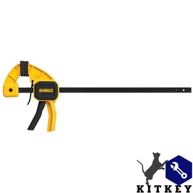 Струбцина М триггерна з максимальним зусиллям стиснення 63 кг DeWALT DWHT0-83140