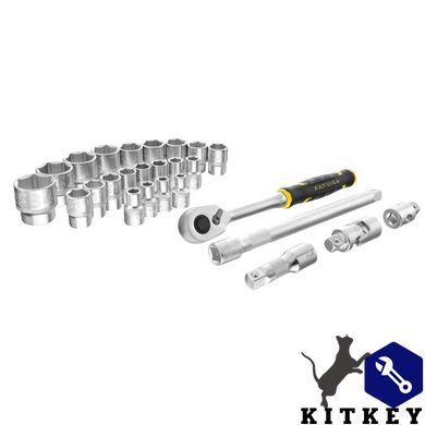 Набір головок торцевих 1/2 FATMAX&reg; Maxi Drive, шестигранних, 26 предметів STANLEY FMMT98103-1