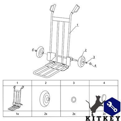 Тележка грузовая складная STANLEY SXWT-HT535