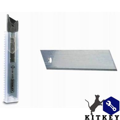 Леза запасні шириною 18 мм з сегментами, що відламуються для ножів з висувними лезами, 50 штук STANLEY 3-11-301