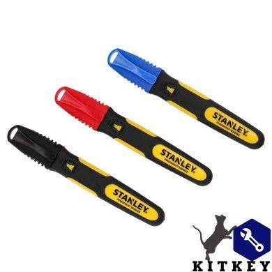 Набор из трех плоских маркеров FatMax&reg; с плоским наконечником и стойкими чернилами STANLEY 0-47-315