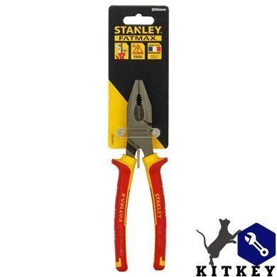 Плоскогубцы электрика MaxSteel VDE 1000V комбинированные длиной 200 мм STANLEY 0-84-002