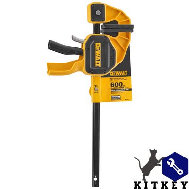 Струбцина XL триггерная с максимальным усилием сжатия 270 кг DeWALT DWHT0-83185