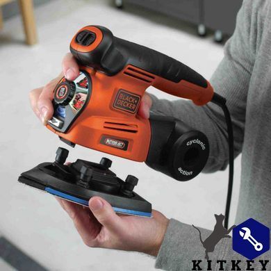 Шліфмашина ексцентрикова мережева BLACK+DECKER KA280K