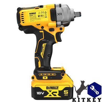 Гайковерт ударний акумуляторний безщітковий DeWALT DCF891P2T