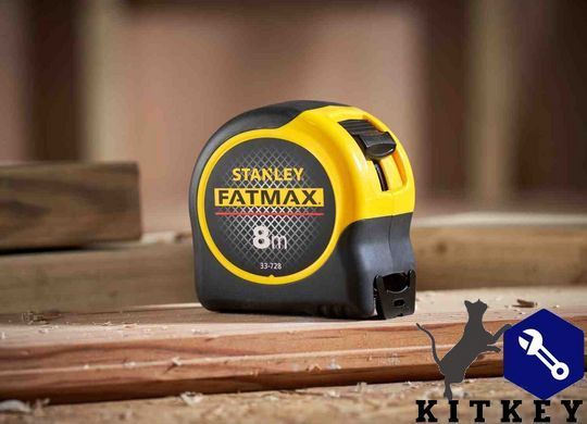 Рулетка измерительная FatMax Blade Armor длина 8 м, ширина 32 мм в корпусе из АВС-пластика STANLEY 0-33-728