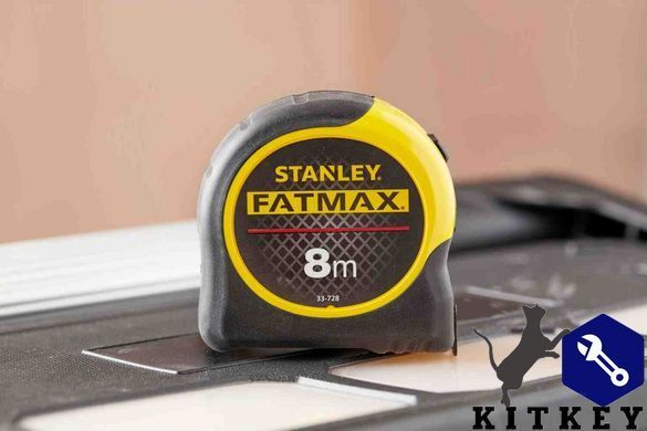 Рулетка измерительная FatMax Blade Armor длина 8 м, ширина 32 мм в корпусе из АВС-пластика STANLEY 0-33-728