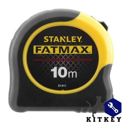 Рулетка измерительная FatMax Blade Armor длина 10 м, ширина 32 мм в корпусе из АВС-пластика STANLEY 0-33-811