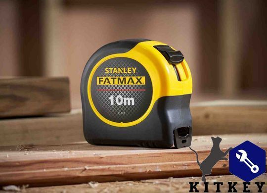 Рулетка измерительная FatMax Blade Armor длина 10 м, ширина 32 мм в корпусе из АВС-пластика STANLEY 0-33-811