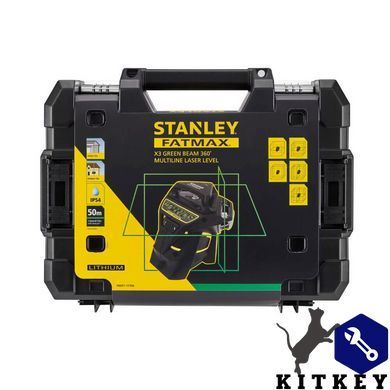 Рівень лазерний FatMax&reg;MultilineGreen трипроменевий плоскостий STANLEY FMHT1-77356