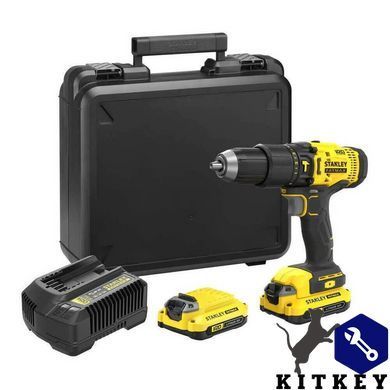 Дрель-шуруповерт ударный аккумуляторный STANLEY FATMAX SFMCD711C2K