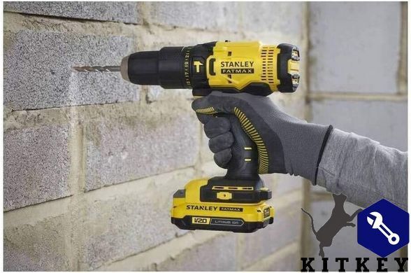 Дрель-шуруповерт ударный аккумуляторный STANLEY FATMAX SFMCD711C2K