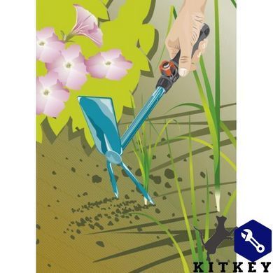 Сапка ручная прямоугольная Gardena Combisystem 2 зубца 5 см