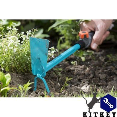 Сапка ручная прямоугольная Gardena Combisystem 2 зубца 5 см