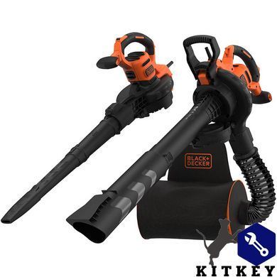 Садовый пылесос электрический BLACK+DECKER BEBLV300