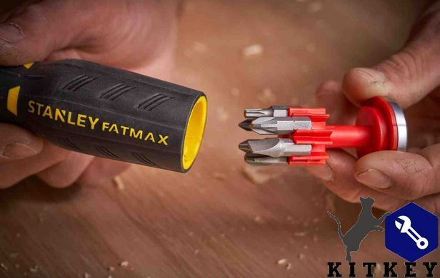 Викрутка - набір FATMAX реверсивна, зі знімним утримувачем і дванадцятьма бітами STANLEY FMHT0-62690