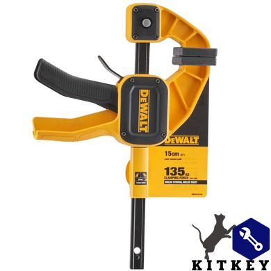 Струбцина L триггерна з максимальним зусиллям стиснення 135 кг DeWALT DWHT0-83192