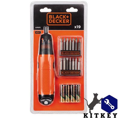 Викрутка акумуляторна з набором біт BLACK+DECKER A7073