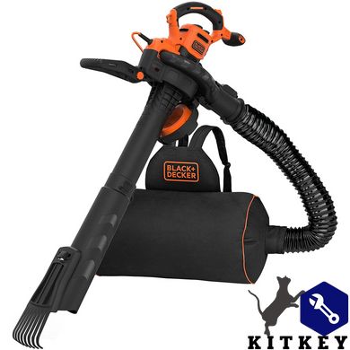 Садовый пылесос электрический BLACK+DECKER BEBLV301