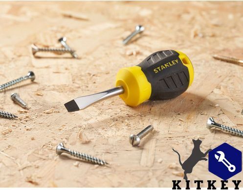 Отвертка Cushion Grip длиной 45 мм с расширяющимся жалом под шлиц SL 6.5 STANLEY STHT16147-0