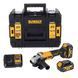 Шліфмашина кутова - болгарка акумуляторна безщіткова DeWALT DCG407M2T
