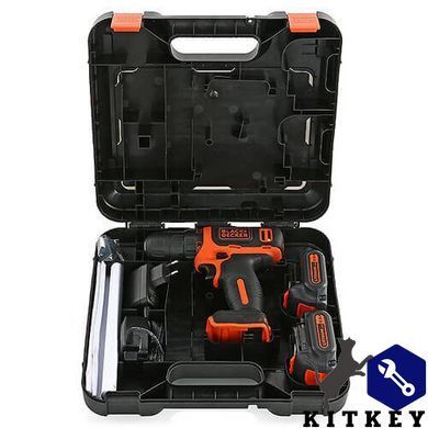 Дрель-шуруповерт аккумуляторная BLACK+DECKER BDCDD12KB