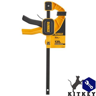 Струбцина L триггерная с максимальным усилием сжатия 135 кг DeWALT DWHT0-83193