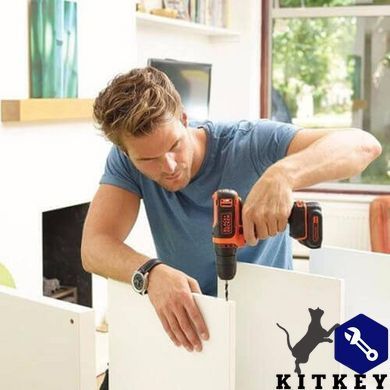 Дрель-шуруповерт аккумуляторная BLACK+DECKER BDCDD12KB