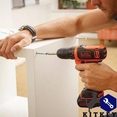 Дрель-шуруповерт аккумуляторная BLACK+DECKER BDCDD12KB