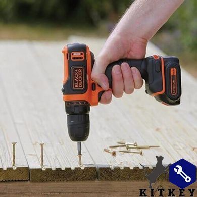 Дрель-шуруповерт аккумуляторная BLACK+DECKER BDCDD12KB