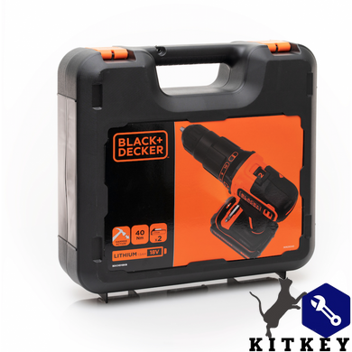 Дриль-шуруповерт акумуляторний ударний BLACK+DECKER BDCHD18KB