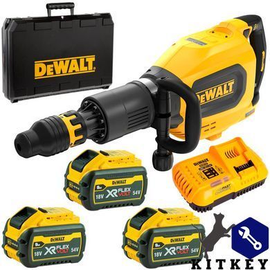 Молоток відбійний акумуляторний безщітковий SDS-MAX DeWALT DCH911X3