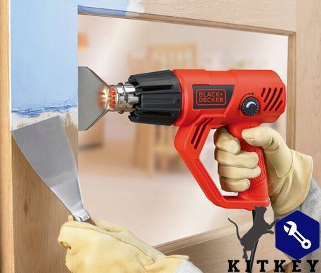 Пістолет гарячого повітря - фен мережевий BLACK+DECKER KX2001