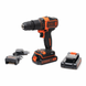 Дриль-шуруповерт акумуляторний ударний BLACK+DECKER BDCHD18KB
