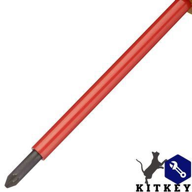 Отвертка электрика FatMax VDE 1000V изолированная с жалом под шлиц Pz1 длиной 100 мм STANLEY 0-65-418