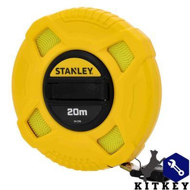 Рулетка измерительная FIBERGLASS длиной 20 м, шириной 12,7 мм, в пластмассовом корпусе STANLEY 0-34-296