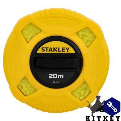 Рулетка измерительная FIBERGLASS длиной 20 м, шириной 12,7 мм, в пластмассовом корпусе STANLEY 0-34-296