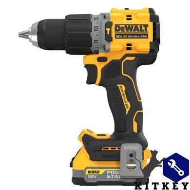 Дрель-шуруповёрт аккумуляторная бесщёточная ударная DeWALT DCD805E1T
