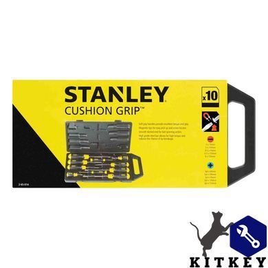 Набір з десяти викруток CushionGrip STANLEY 2-65-014
