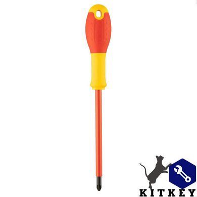 Отвертка электрика FatMax VDE 1000V изолированная с жалом под шлиц Pz2 длиной 125 мм STANLEY 0-65-419