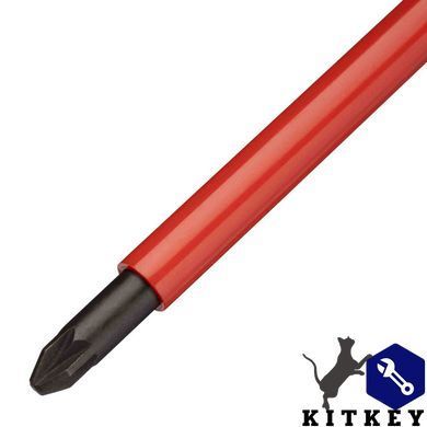 Отвертка электрика FatMax VDE 1000V изолированная с жалом под шлиц Pz2 длиной 125 мм STANLEY 0-65-419