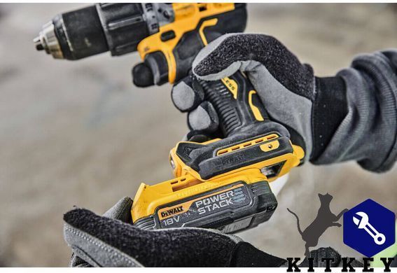 Дрель-шуруповёрт аккумуляторная бесщёточная ударная DeWALT DCD805E1T