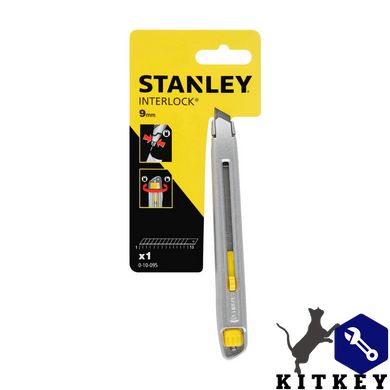 Нож Interlock длиной 135 мм с лезвием шириной 9 мм с отламывающимися сегментами STANLEY 0-10-095