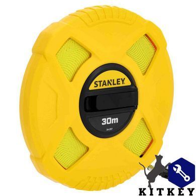Рулетка измерительная FIBERGLASS длиной 30 м, шириной 12,7 мм, в пластмассовом корпусе STANLEY 0-34-297