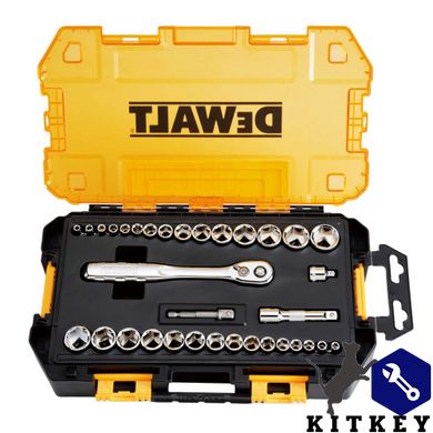 Набор головок 1/4, 3/8, 34 предмета DeWALT DWMT45034-0