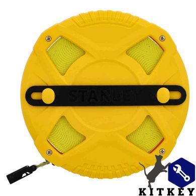 Рулетка измерительная FIBERGLASS длиной 30 м, шириной 12,7 мм, в пластмассовом корпусе STANLEY 0-34-297