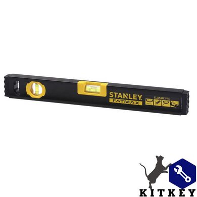 Рівень FatMax WATERFIT CLASSIC PRO алюмінієвий довжиною 400 мм з двома капсулами STANLEY FMHT42553-1